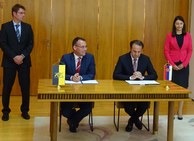 Minister Friedrich und Minister Ljajic